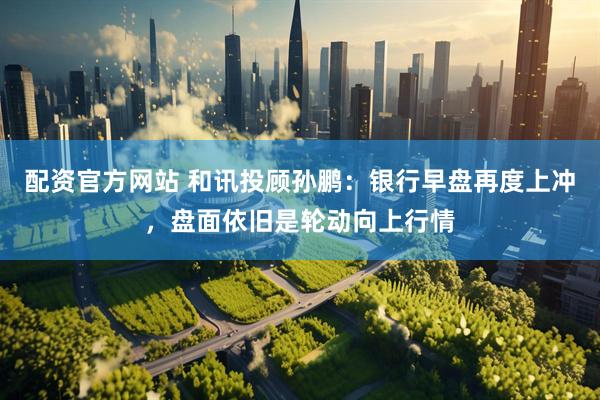 配资官方网站 和讯投顾孙鹏：银行早盘再度上冲，盘面依旧是轮动向上行情