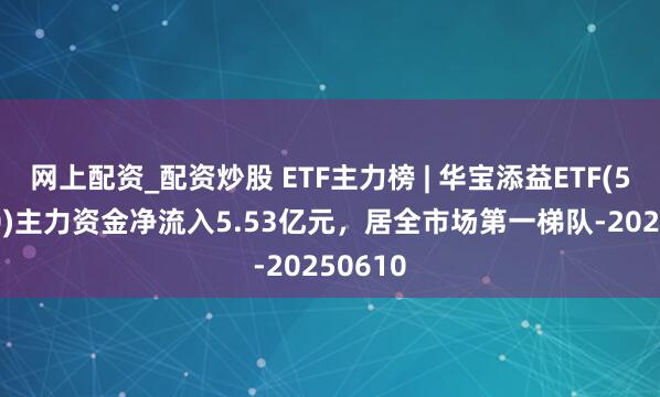 网上配资_配资炒股 ETF主力榜 | 华宝添益ETF(511990)主力资金净流入5.53亿元，居全市场第一梯队-20250610